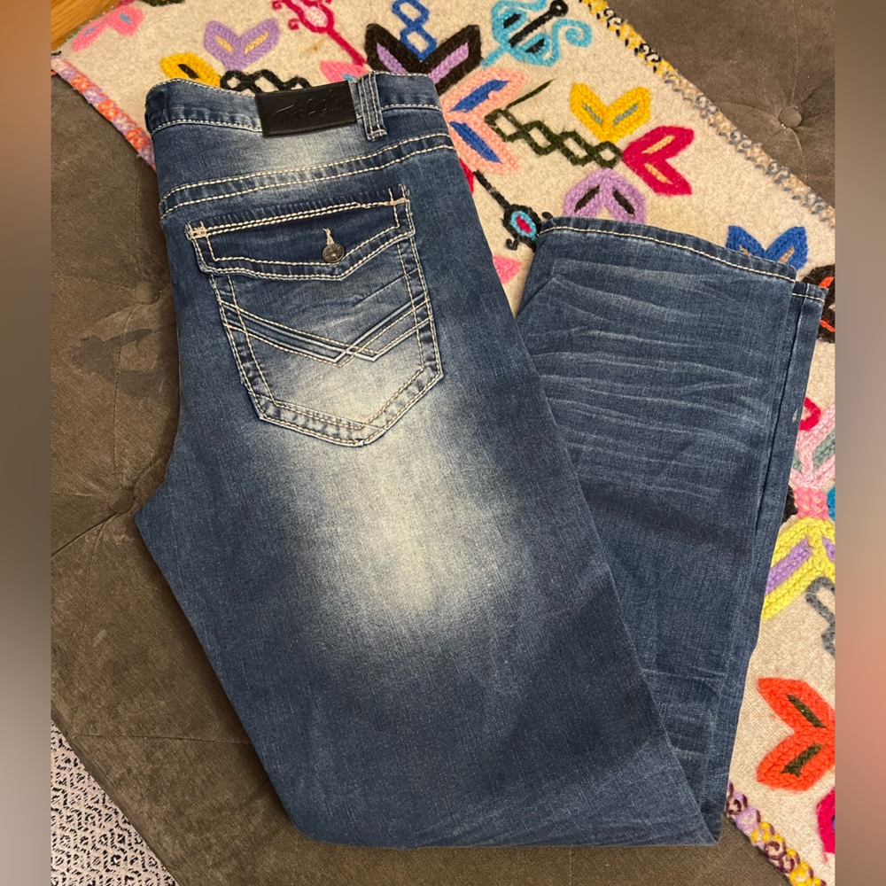 Men's Blue Straight Jeans